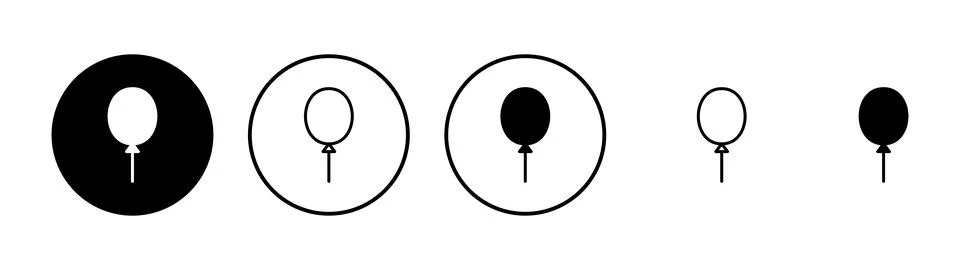 Balloon icon vector. Party balloon sign and symbol Stock Illustration