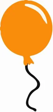 Balloon icon on white background Stock Illustration