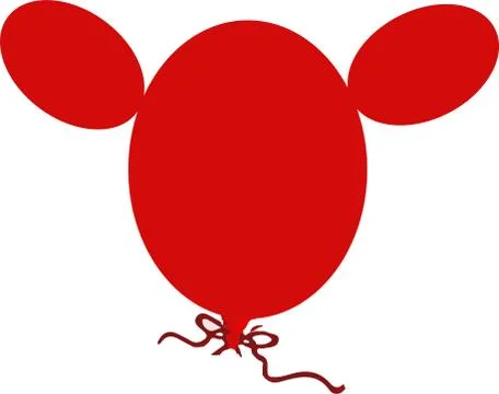 Balloon icon on white background Stock Illustration