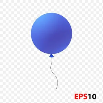 Balloon illustration isolated on a transparent background Stock Illustration