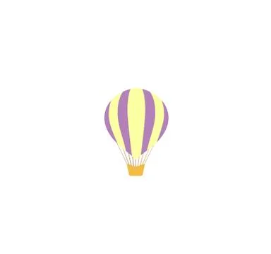Balloon illustration vector. Balloon flat cartoon icon Stock Illustration