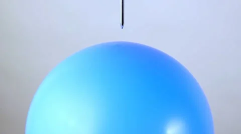 Balloon inflates and explodes Video stock 12091571