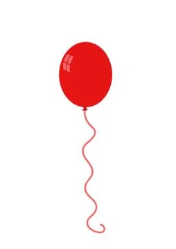 Balloon isolated icon on white background Stock Illustration