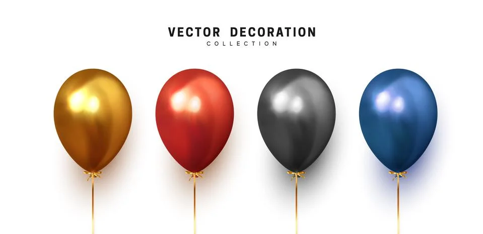 Balloon isolated on white background. Stock Illustration