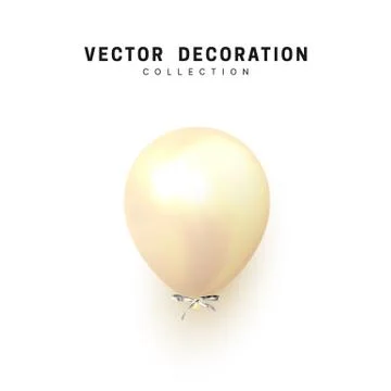 Balloon isolated on white background. Stock Illustration