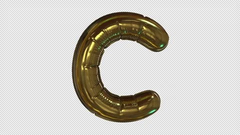 Balloon Letter C Stock Footage 266273167
