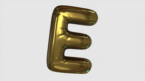 Balloon Letter E Stock Footage 266295429