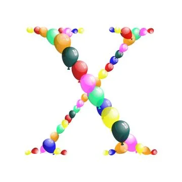 Balloon letter Stock Illustration