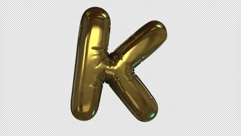 Balloon Letter K 스톡 동영상 266285665