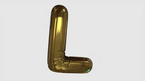 Balloon Letter L Video stock 266282695