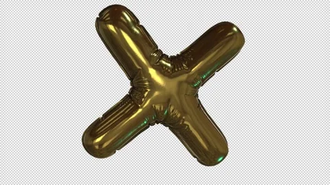 Balloon Letter X Stock Footage 266294954