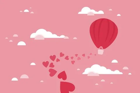 Balloon love Stockfoto's