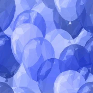 Balloon Low Poly Pattern Stock Illustration
