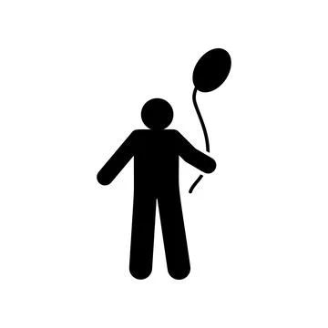 Balloon, man icon. Element of man resort villa hotel activity icon. Premium Ilustração Stock