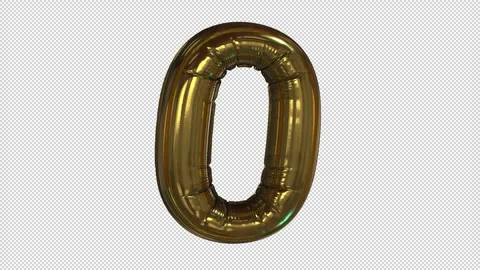 Balloon Number 0 Stock Footage 266251318