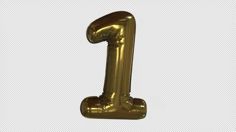 Balloon Number 1 Stock Footage 266250473