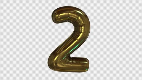 Balloon Number 2 Stock Footage 266250773