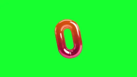 Balloon number animation on chroma key background 库存影片 333561604