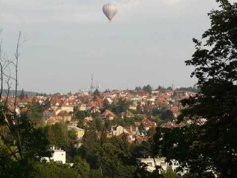 Balloon over Brno Stock Photos