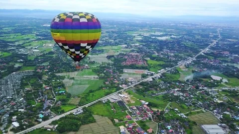 Balloon over Thailand Vídeo Stock 79369637