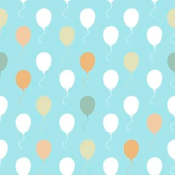 Balloon pattern seamless Stock Illustration