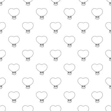 Balloon pattern seamless Stock Illustration