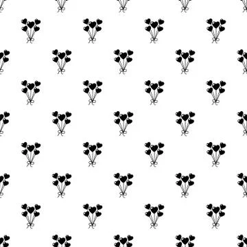 Balloon pattern vector seamless Stock Illustration