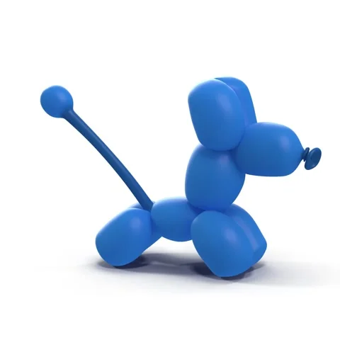 Balloon Poodle Stock Footage 283475930