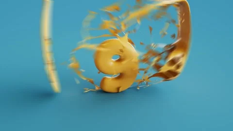 Balloon Pop Numbers Countdown Stock Footage 309649285