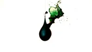 Balloon Pouring Green Liquid From Hole Stock Footage