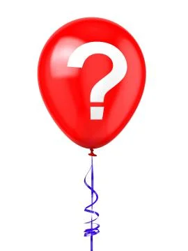 Balloon with question mark Stock Illustration