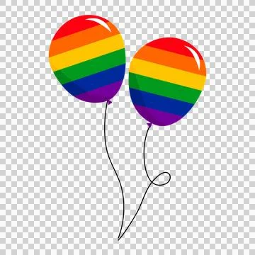 Balloon rainbow Stock Illustration
