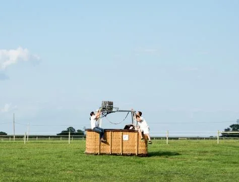Balloon Ride Basket Stock Photos