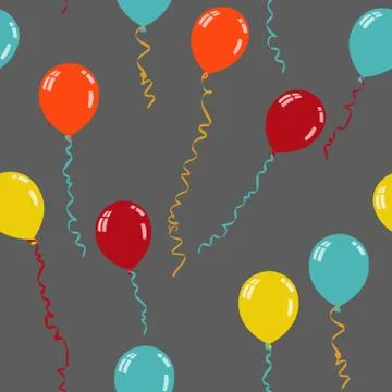 Balloon seamless Illustrazione stock
