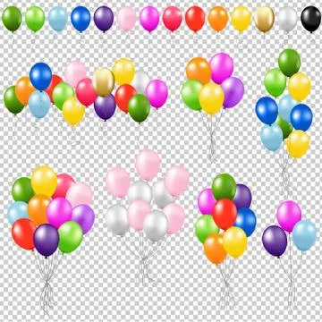 Balloon Set Stock Illustration