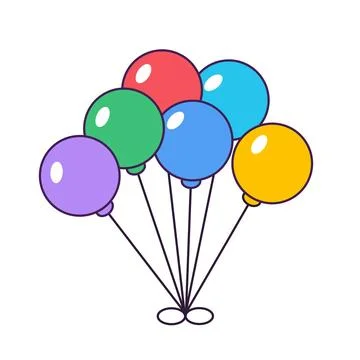 Balloon set Stock Illustration