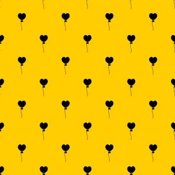 Balloon in the shape of heart pattern vector Stock Illustration