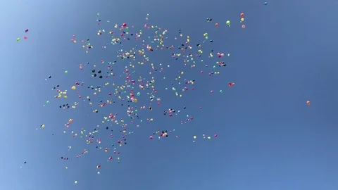 Balloon Sky Stock Footage 83817365