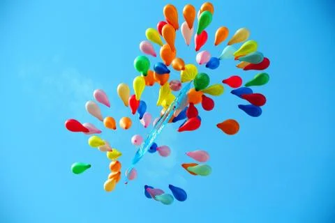 Balloon on the sky 스톡 사진