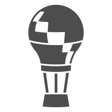 Balloon solid icon, Balloons festival concept, Aerostat sign on white background Stock Illustration