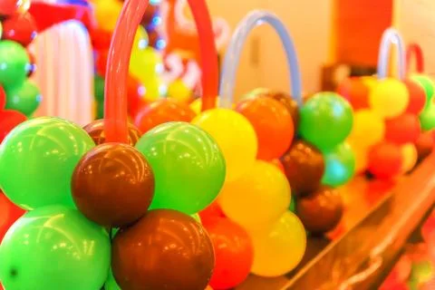 Balloon stack decoration 1 Stock Photos