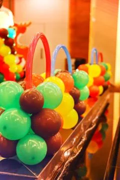 Balloon stack decoration 2 Stock Photos