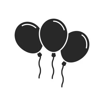 Balloon with string flying up in flat style. Helium ballon vector illustrat.. Stock Illustration