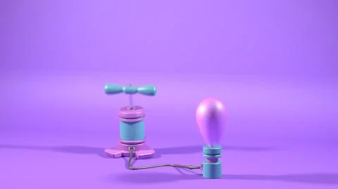 Balloon swelling pump Stock Illustration