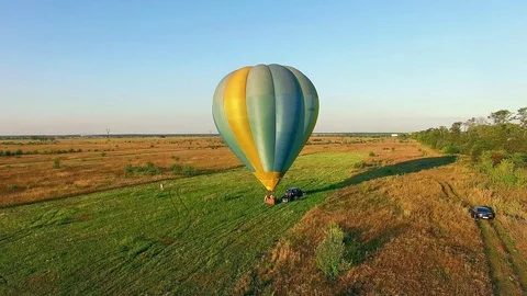 Balloon before take-off Stock Footage 99108301