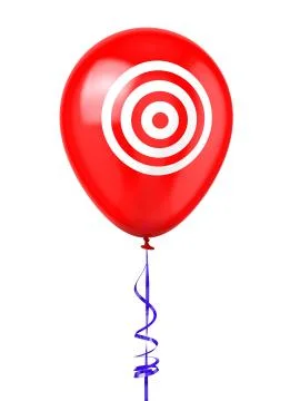 Balloon with target symbol Stock Illustration