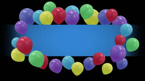 Balloon Text Frame Stock-Footage 130453699