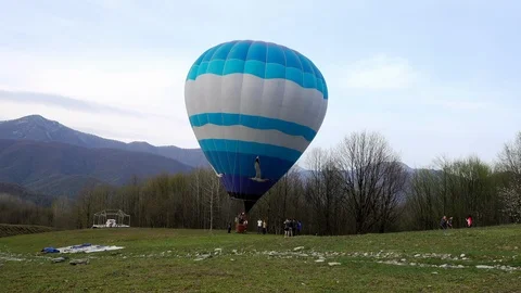 Balloon training briefing Stock Footage 107621380