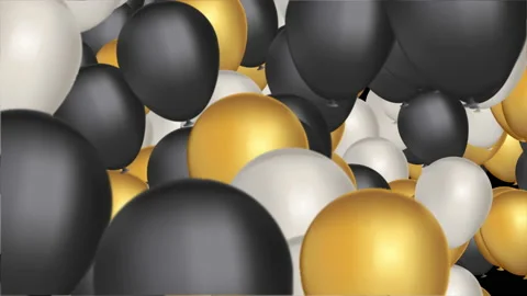 Balloon Transition with Alpha Channel Stock Footage