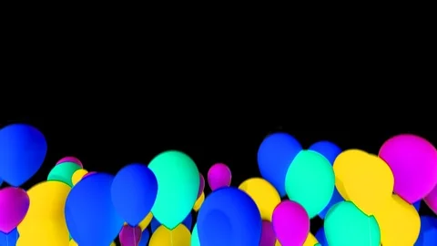 Balloon Transition. Stock Footage 88394556